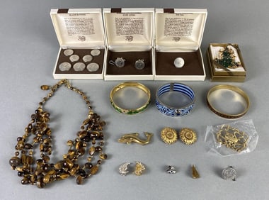Group of Costume Jewelry and More