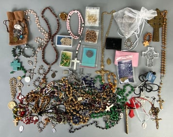 Large Group of Catholic Rosary and More