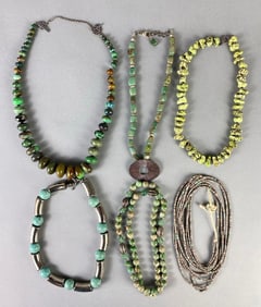 Group of 6 Hardstone Necklaces