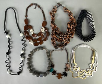 Group of Unique Art Deco Style Necklaces