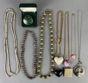 Group of Costume Jewelry Necklaces and More