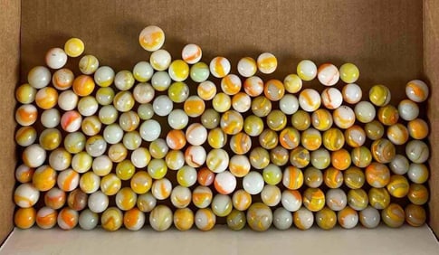 Group of 150+ Peltier Glass Co. Ottawa IL Marbles
