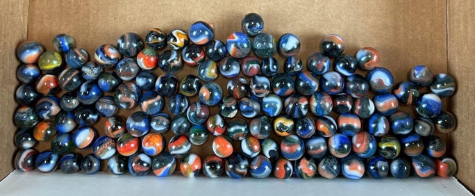 Group of 110+ Peltier Glass Co. Ottawa IL Marbles
