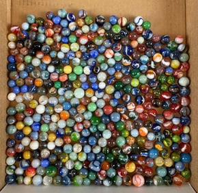 Group of 370+ Peltier Glass Co. Ottawa IL Marbles