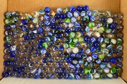 Group of 220+ Peltier Glass Co. Ottawa IL Marbles