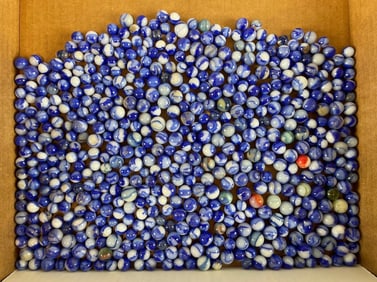 Group of 510+ Peltier Glass Co. Ottawa IL Marbles