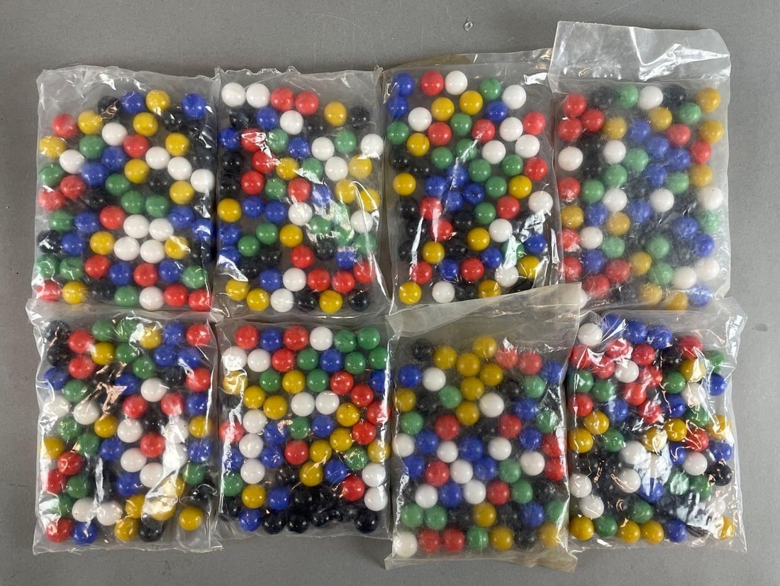 Group of 480 Peltier Glass Co. Ottawa IL Marbles (1 of 3)