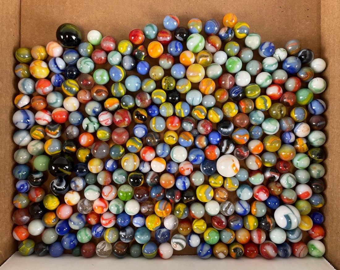 Group of 280+ Peltier Glass Co. Ottawa IL Marbles (1 of 3)