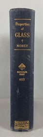 1938 The Properties of Glass book Signed by Duncan V. Peltier