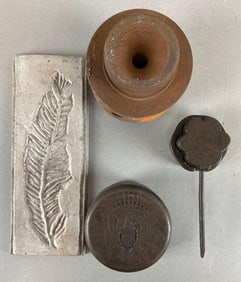 Group of Peltier Glass Co. Ottawa IL Metal Forms