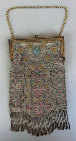 Antique Metal Beaded Purse