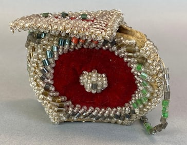 Antique Shaped Beaded Purse