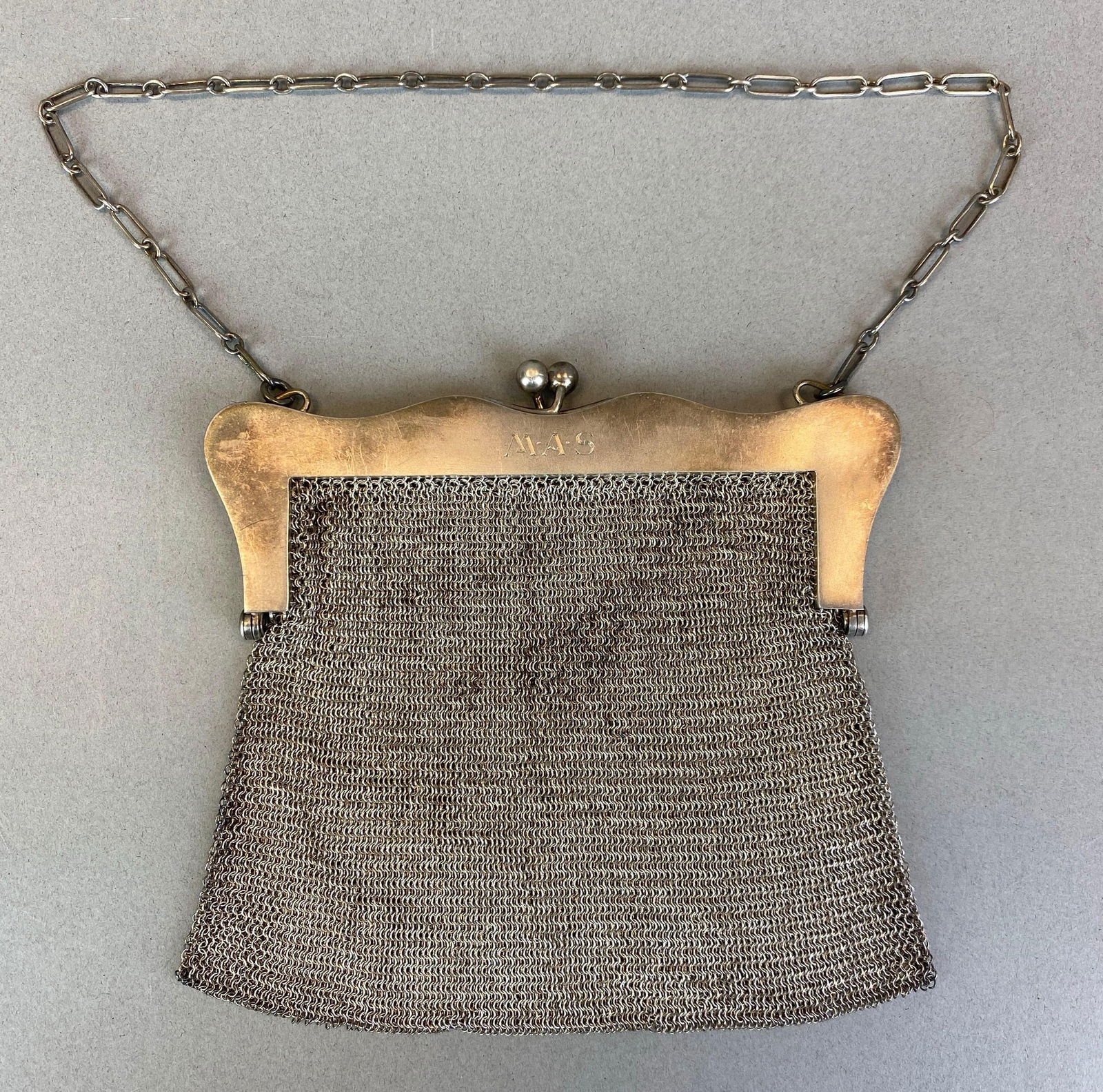 Antique Shreve and Co Sterling Silver Mesh Purse (1 of 5)