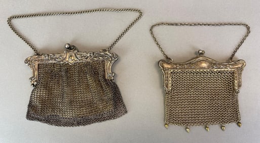 Group of 2 Antique Mesh