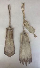 Group of 2 Antique Whiting and Davis Mesh Purses
