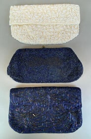 Group of 3 Antique Beaded Clutches