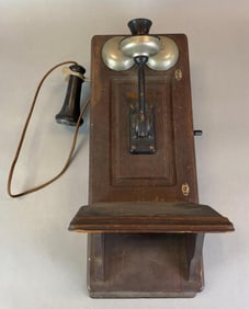 Antique Western Electric Hand Crank Wall Telephone