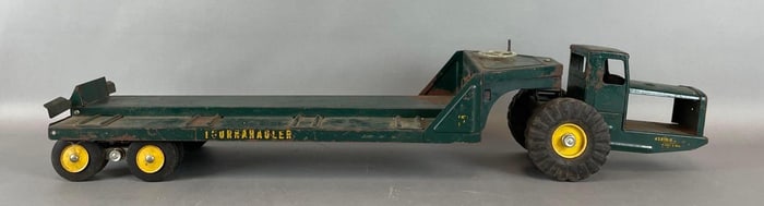 Vintage Nylint Pressed Steel Tournahauler Tractor and Trailer