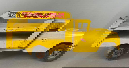 Vintage Buddy L Coca-Cola Pressed Steel Delivery Truck