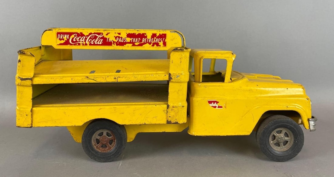 Vintage Buddy L Coca-Cola Pressed Steel Delivery Truck (1 of 5)