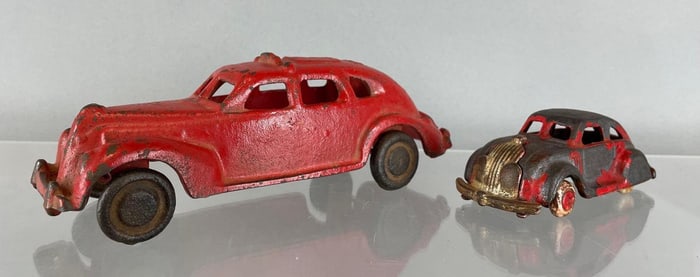 Group of 2 Antique Cast Iron Cars