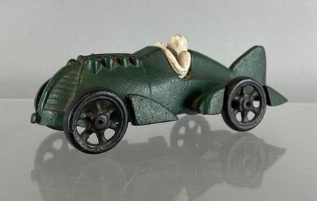 Vintage Hubley Cast Iron Race Car