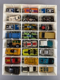 1969 Mattel Hot Wheels Collectors Race Case with Slot Cars
