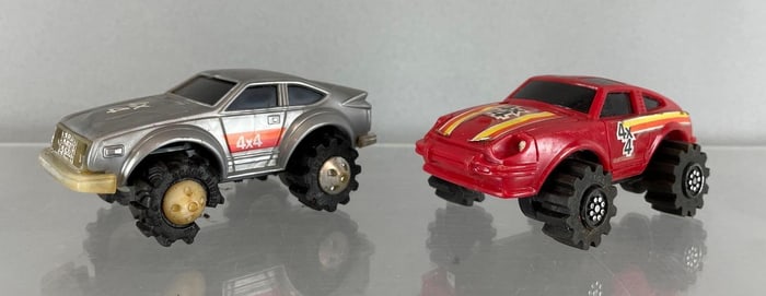 Group of 2 - 1981 LJN Toys Rough Riders Cars