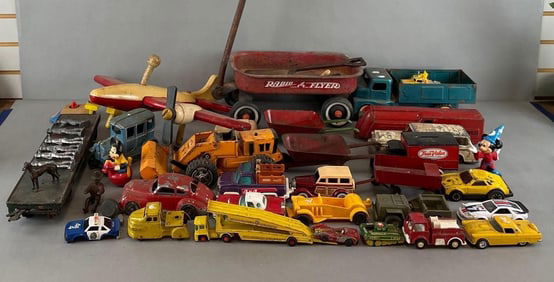 Group of Assorted Die-Cast Vehicles and More