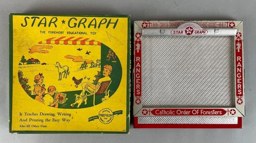 Vintage Catholic Order of Foresters Jr. Star Graph