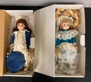 Group of 2 Maryse Nicole Originals Porcelain Dolls