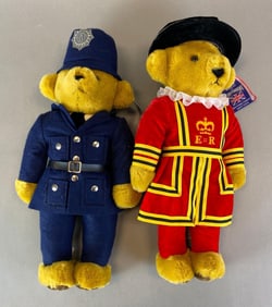 Group of 2 Merrythought British Teddy Bears