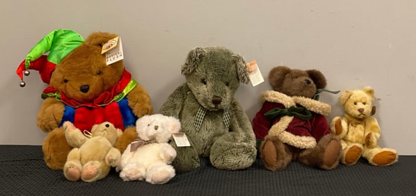 Group of 6 Russ and More Teddy Beara