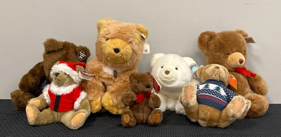 Group of Gund Teddy Bears