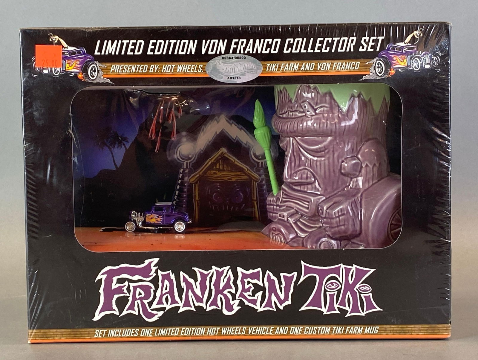 Mattel Hot Wheels Limited Edition Franken Tiki Set: Die-Cast, Von Franco, sealed