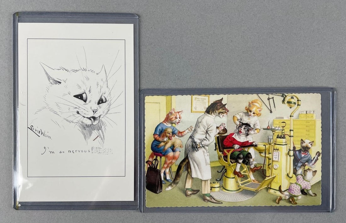 Postcards - 2 Cats (1 of 2)