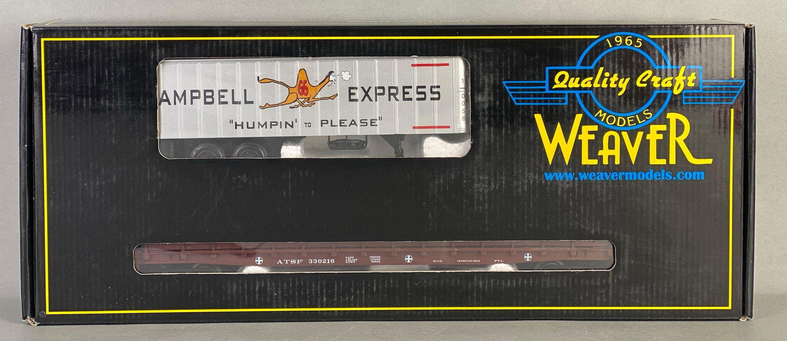 Weaver Models O Scale Campbell Express Train Flat Car With Trailer (1 of 3)