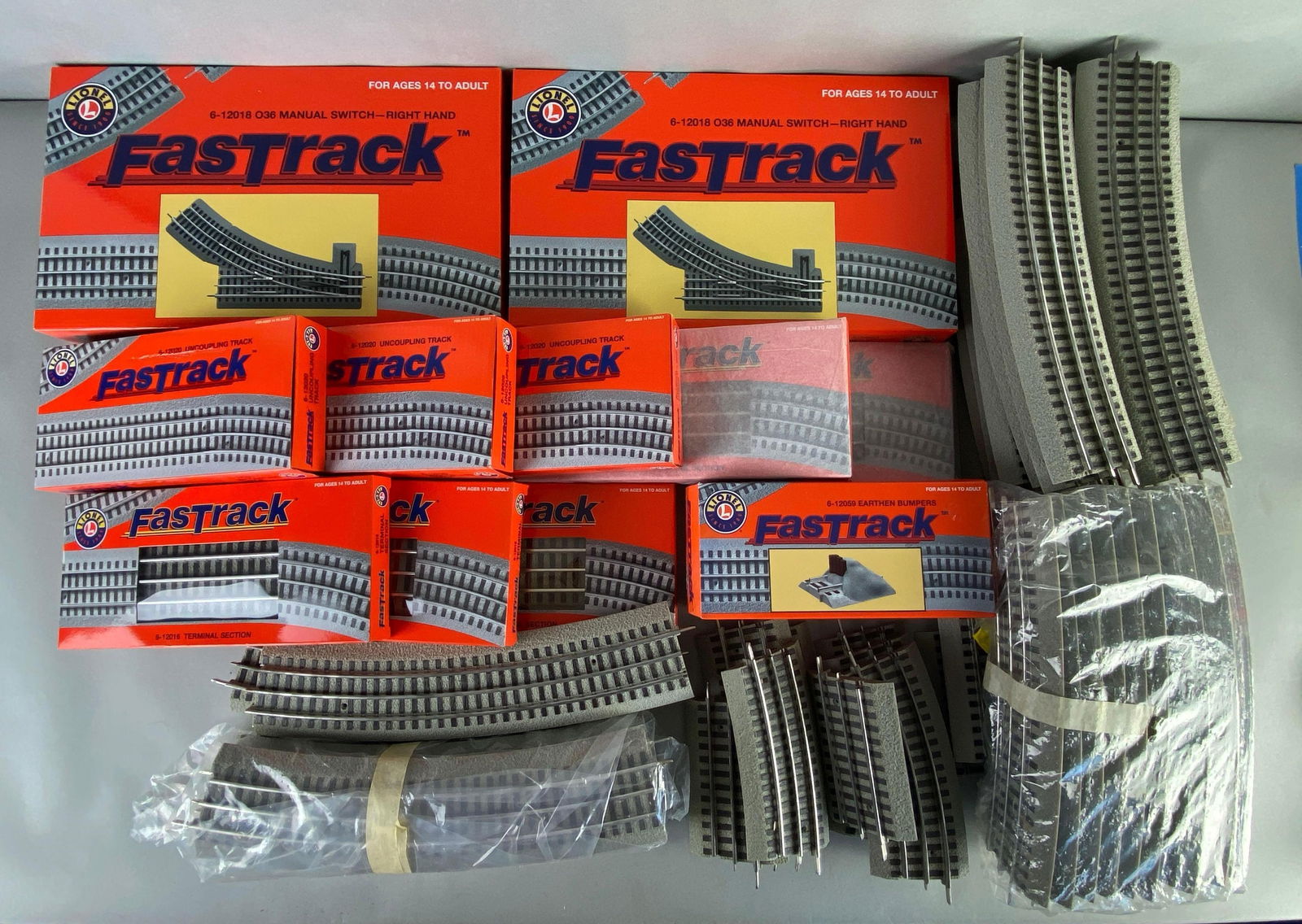 Group of Assorted Lionel FasTrack Model Train Sections (1 of 3)