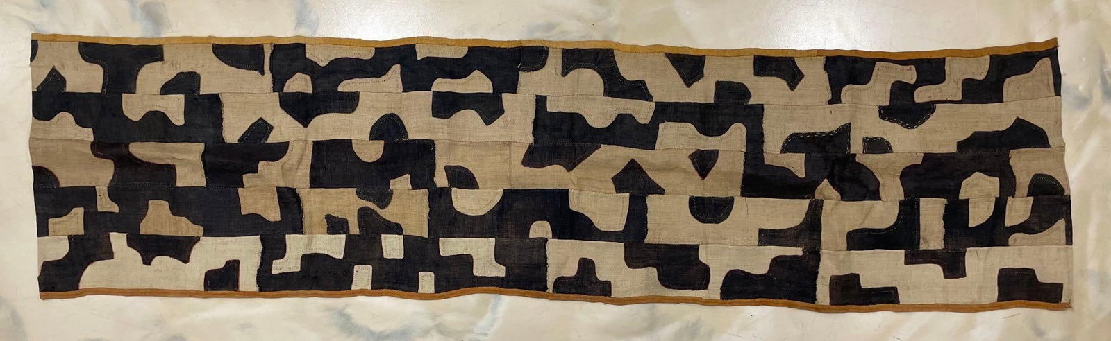 African Kuba Cloth Appliquéd Woven Textile (1 of 5)