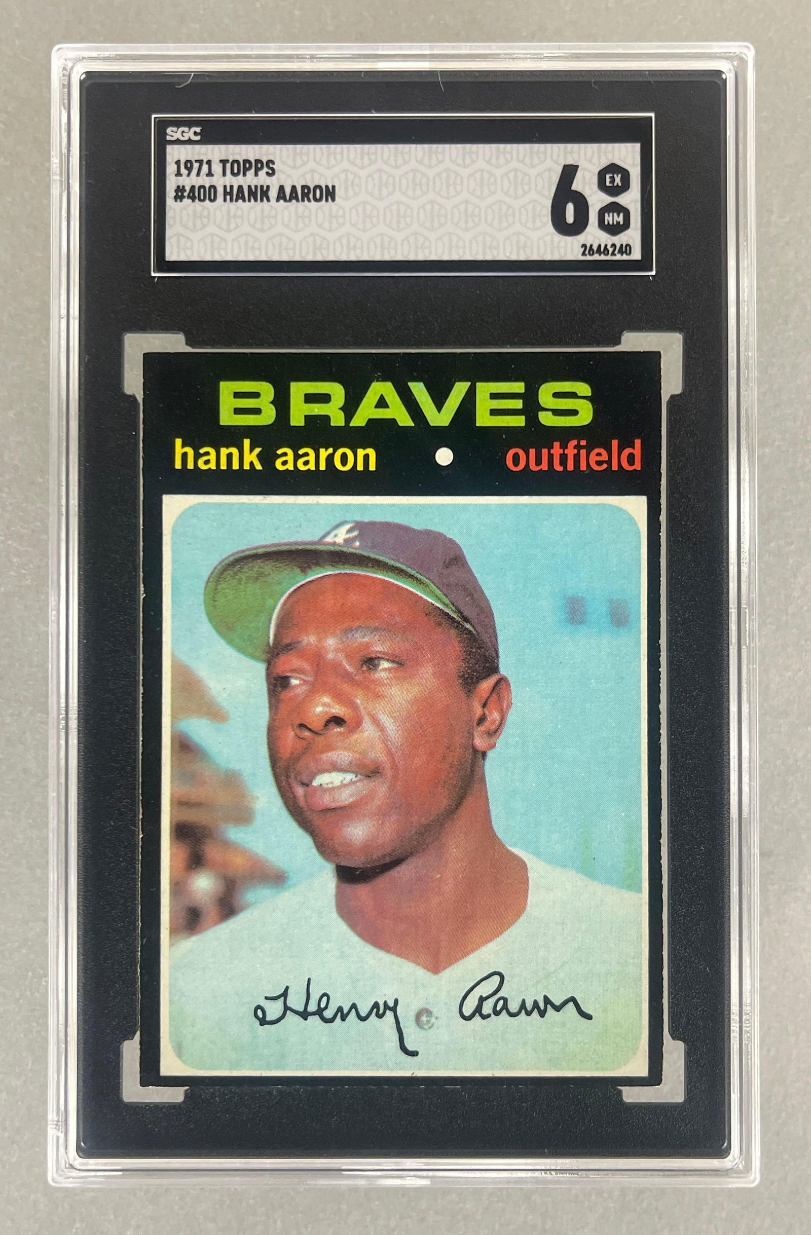 1971 Topps Hank Aaron #400 SGC 6 (1 of 2)