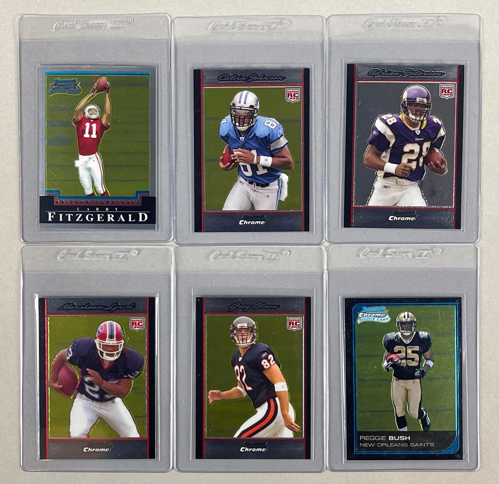 6 - 1004 - 07 Bowman Chrome Football Rookie Cards of HOFs and Stars (1 of 2)