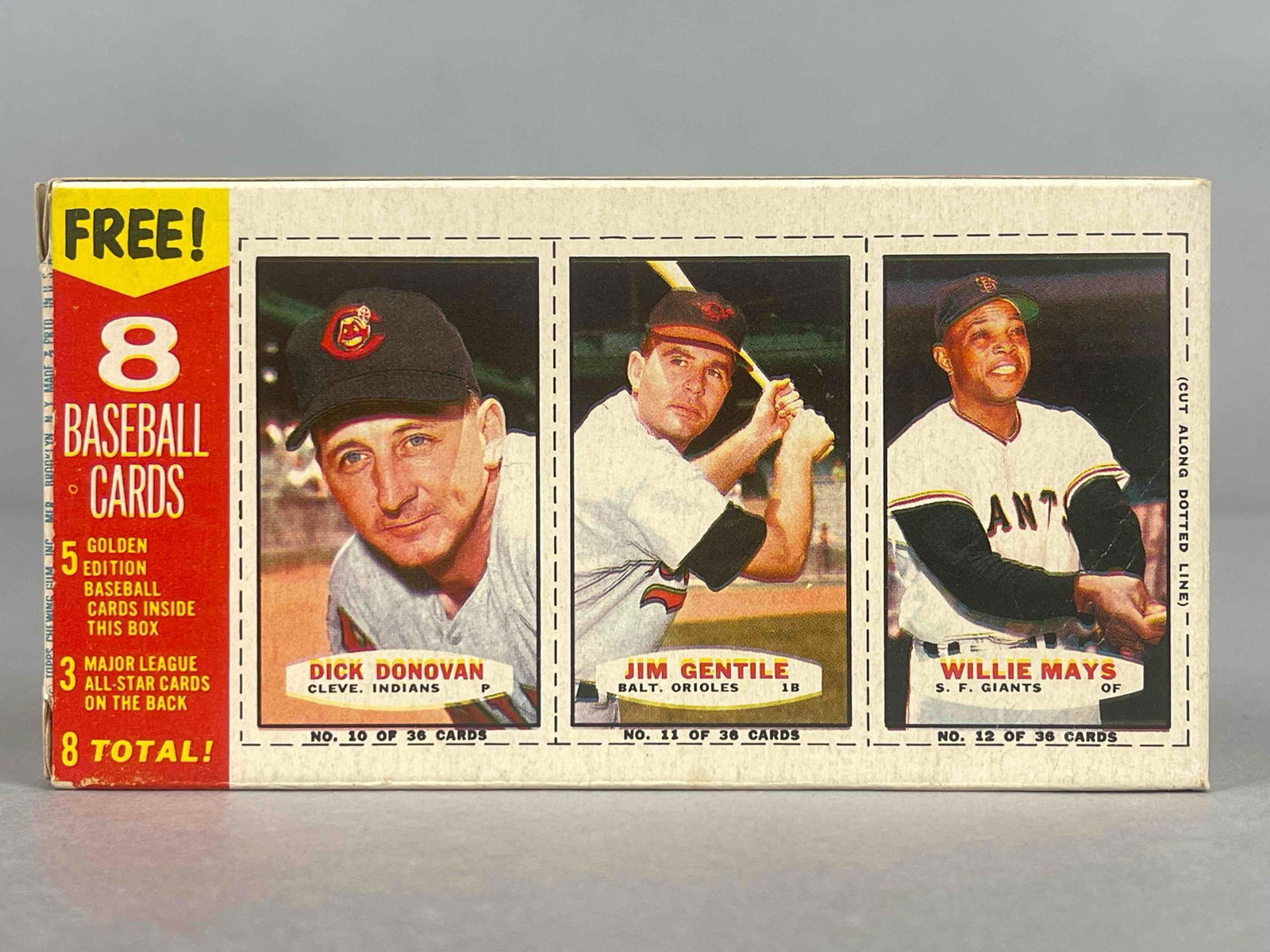 Rare 1963 Bazooka Full Box with Willie Mays (1 of 5)