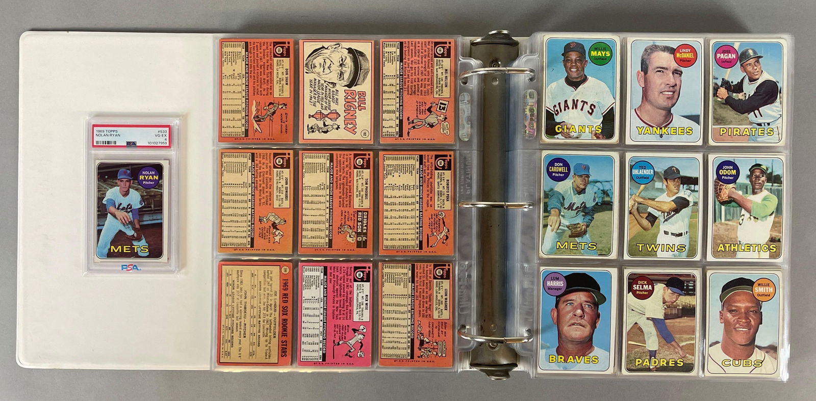 1969 Topps Baseball Complete Set with PSA 4 Ryan (1 of 20)