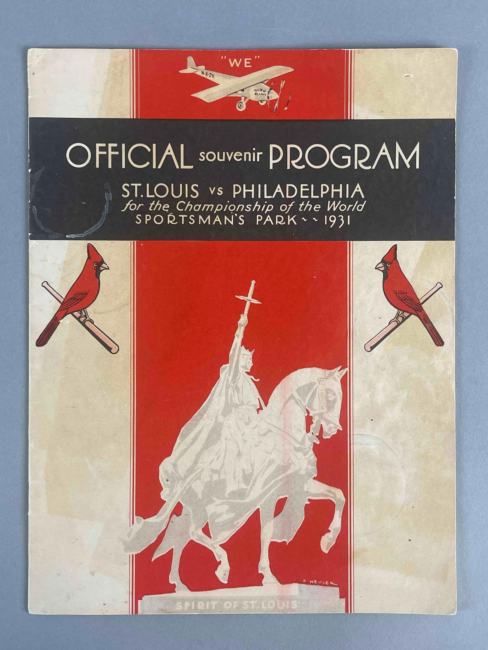 1931 World Series Program St. Louis vs Philadelphia From The J. Howard Quinn Collection (1 of 5)