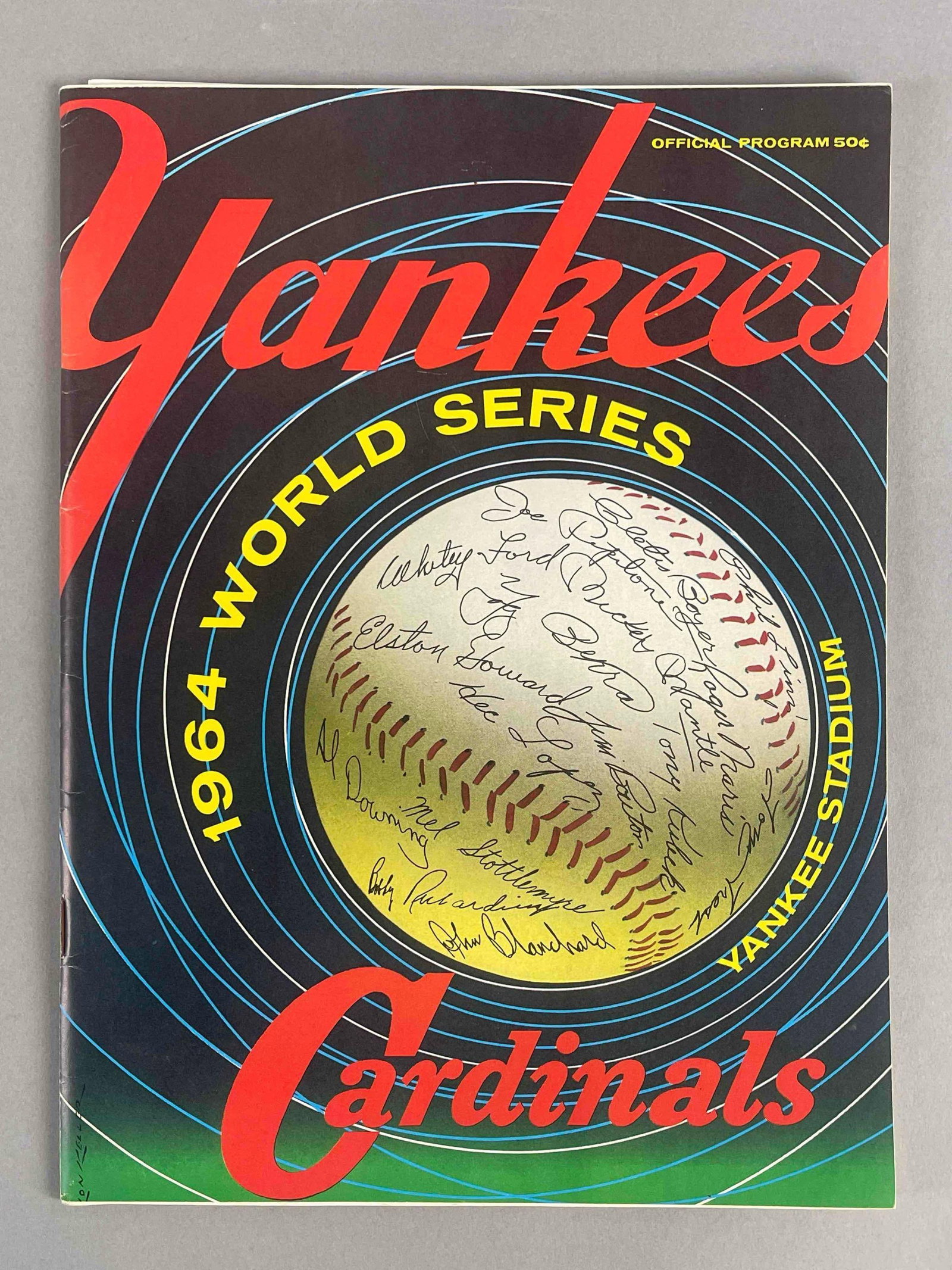 1964 World Series Program New York Yankees vs St. Louis Cardinals: Great condition, not scored