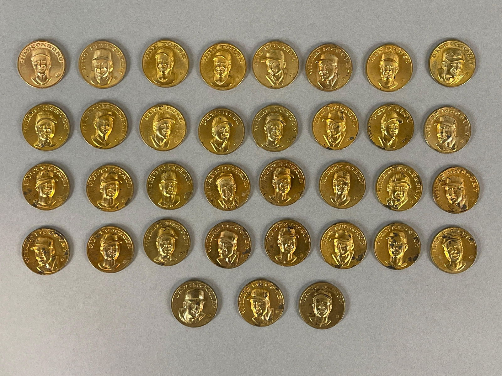 35 - 1969 Citgo Gas Baseball Coins - Near Complete Set (1 of 3)