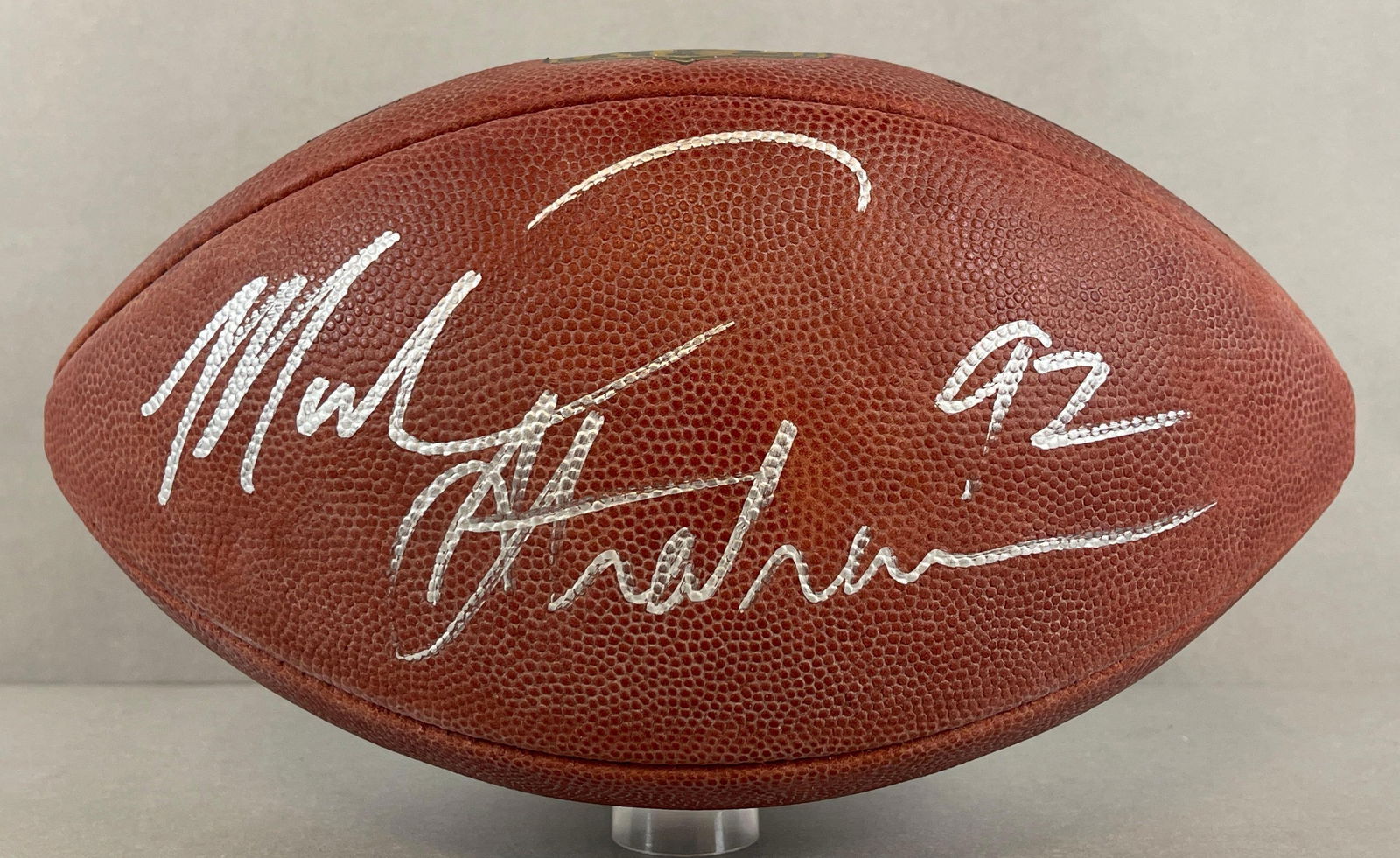 Michael Strahan Signed Official NFL The Duke Football with JSA COA (1 of 4)
