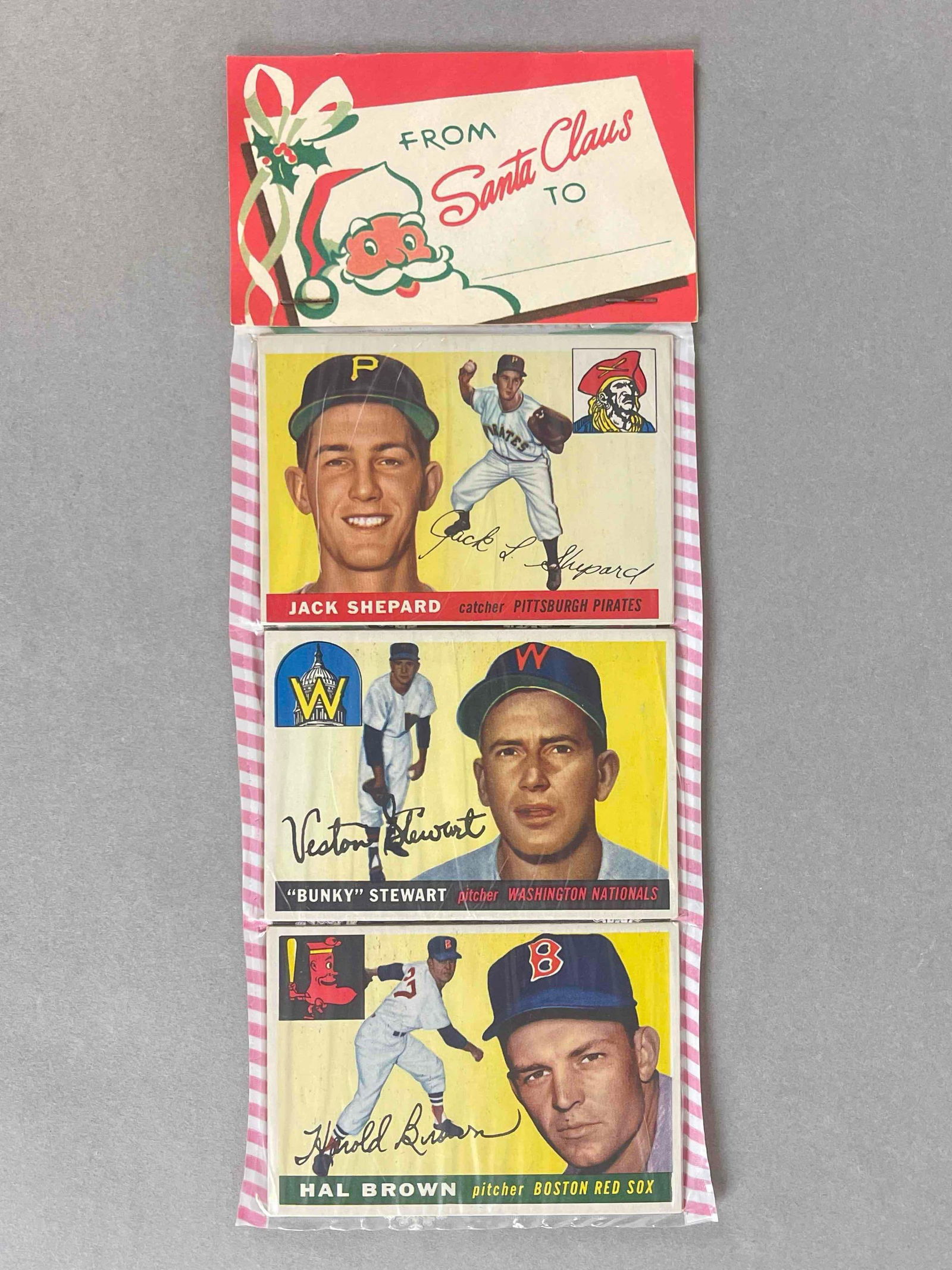 1955 Topps Baseball Christmas Rack Pack (1 of 2)