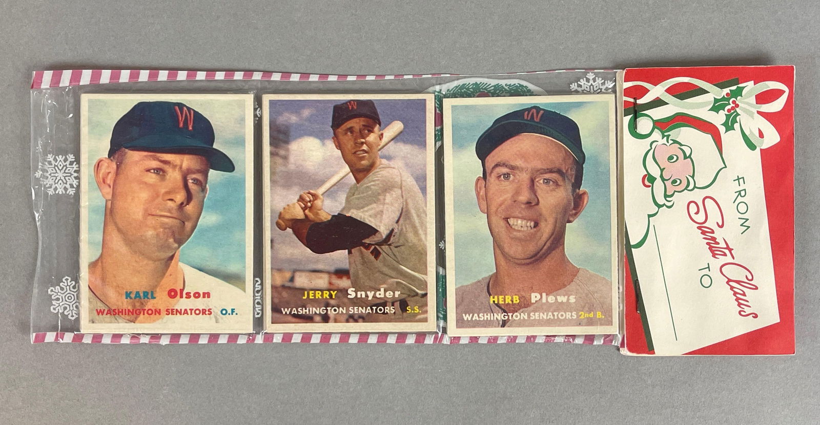 1957 Topps Baseball Christmas Rack Pack (1 of 2)
