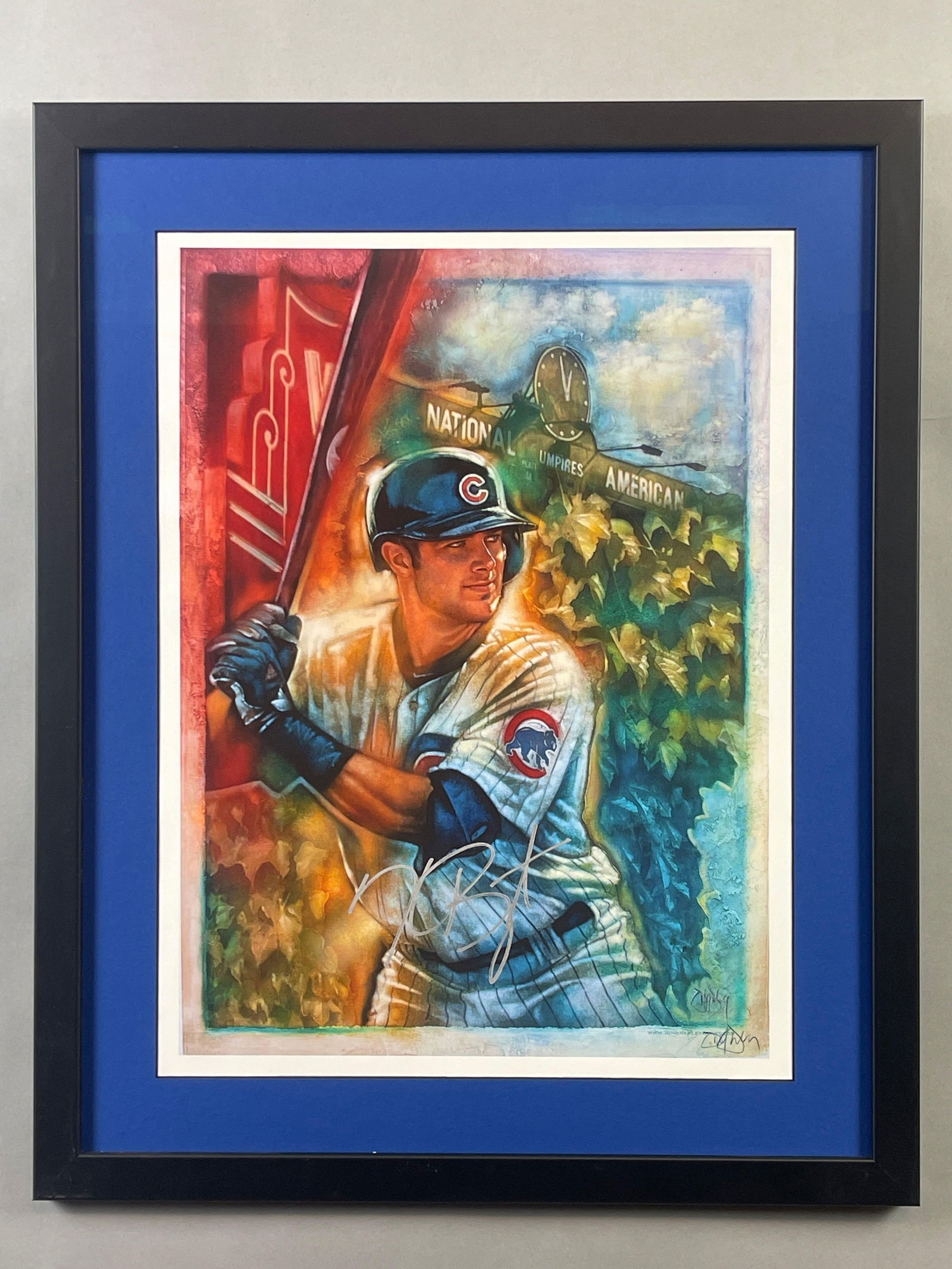 Kris Bryant Signed John Hanley Print with JSA COA (1 of 6)
